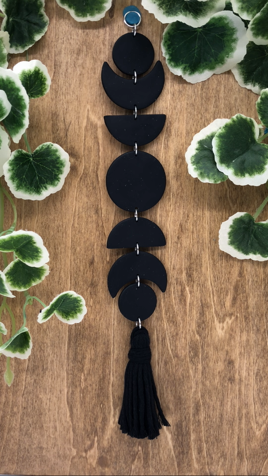 Black Moon Phase Wall Hanging