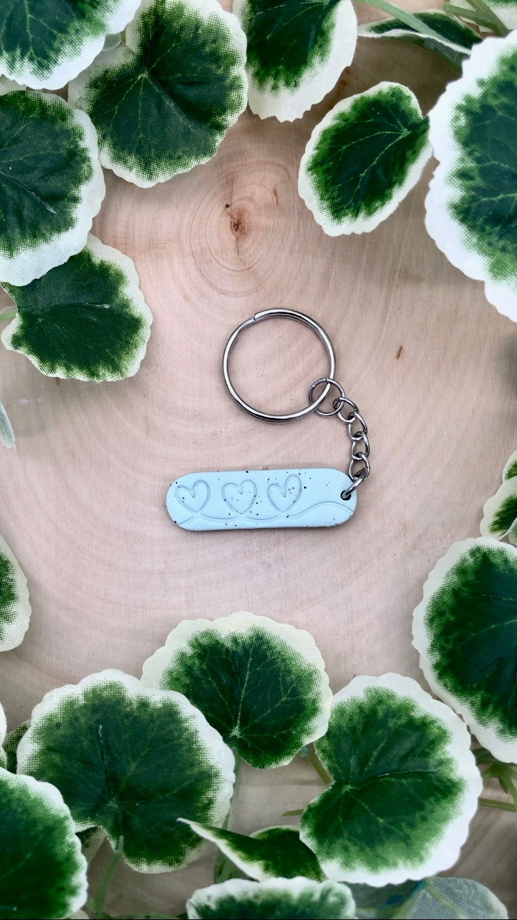 Chain of Hearts Keychain Charm