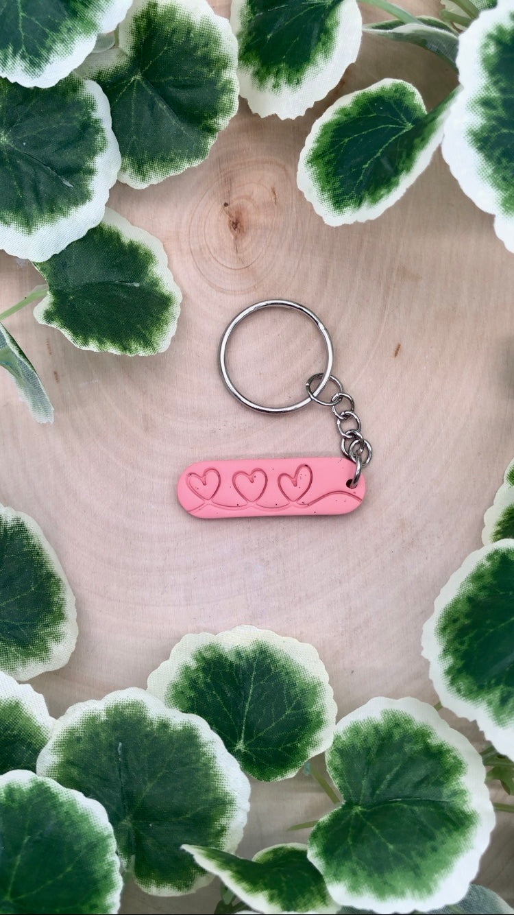 Chain of Hearts Keychain Charm