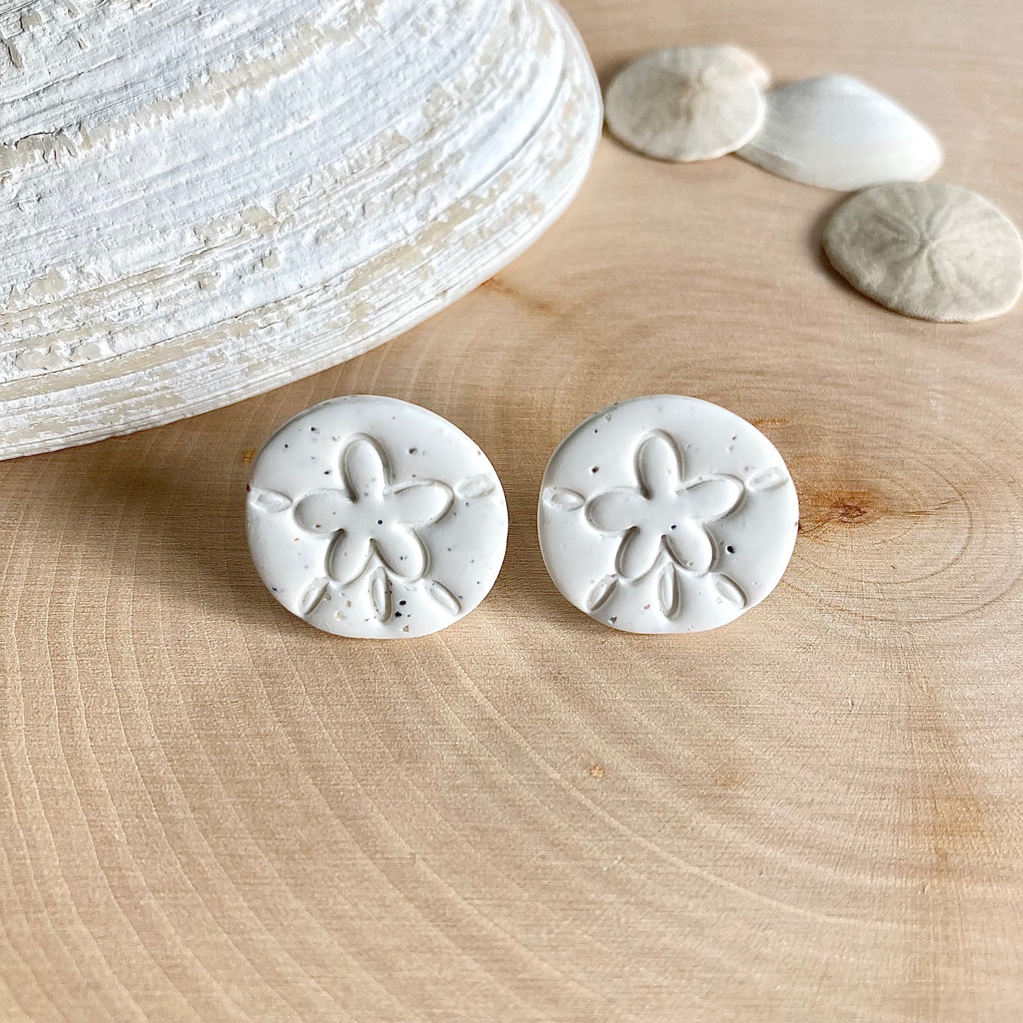 Mini Sand Dollar Studs
