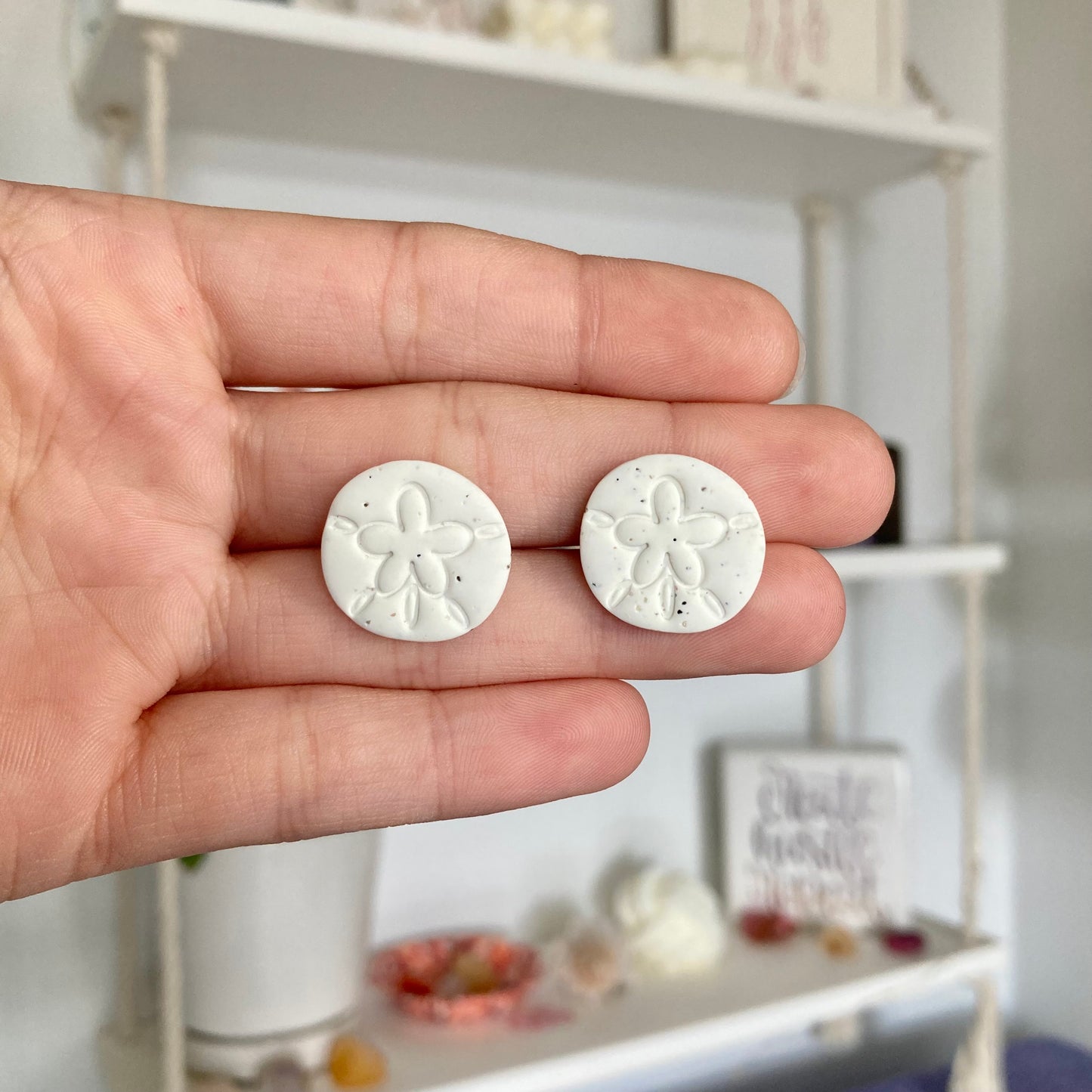 Mini Sand Dollar Studs