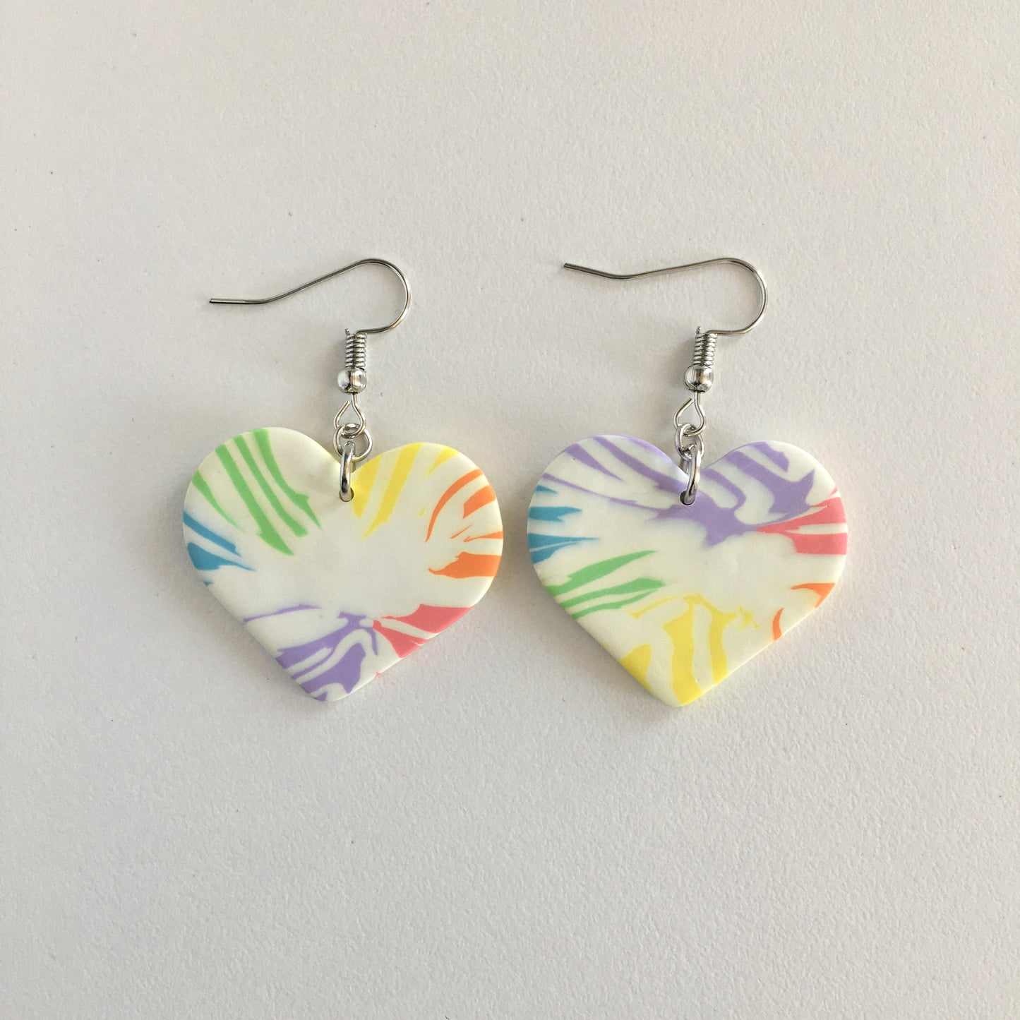 Rainbow Tie Dye Earrings