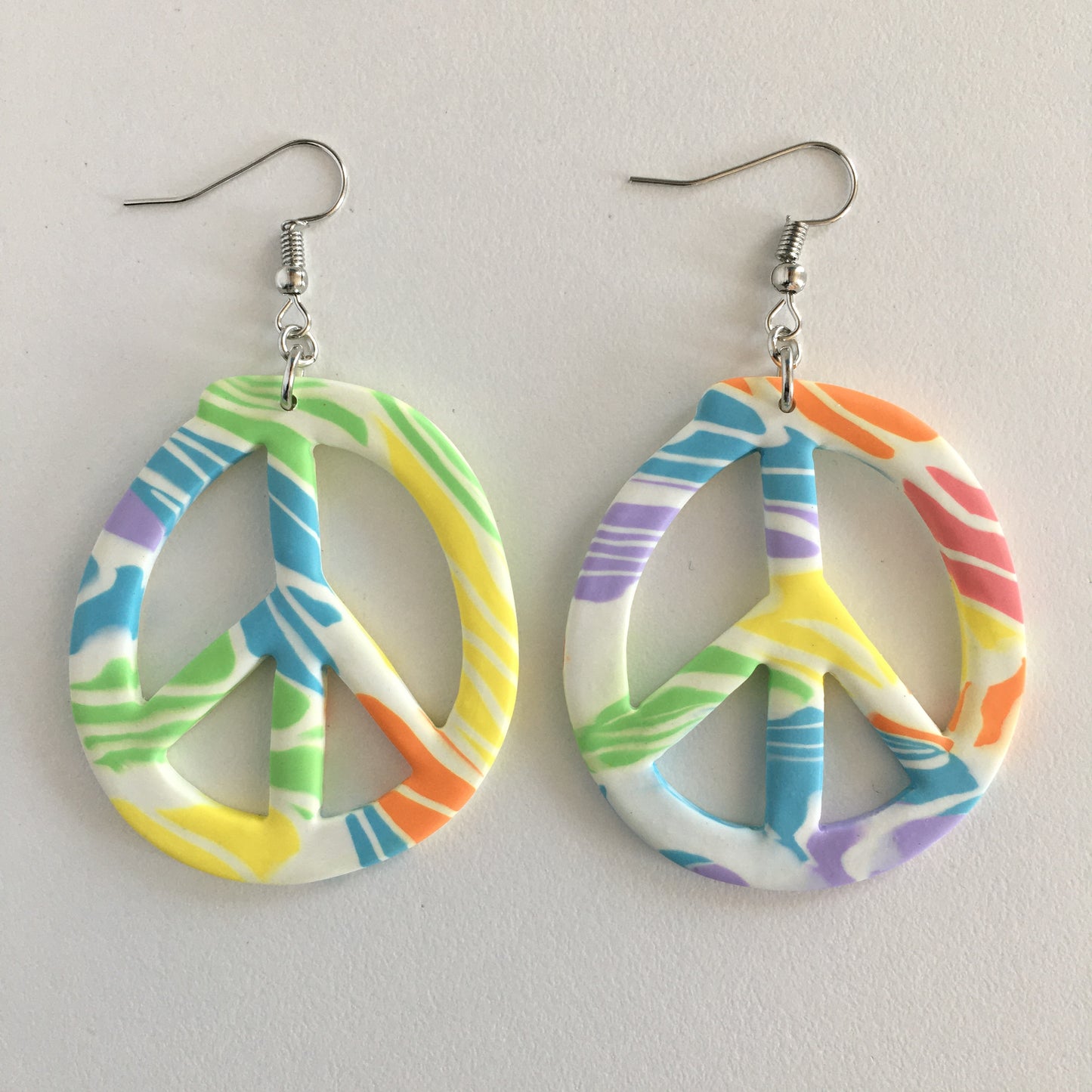 Rainbow Tie Dye Earrings