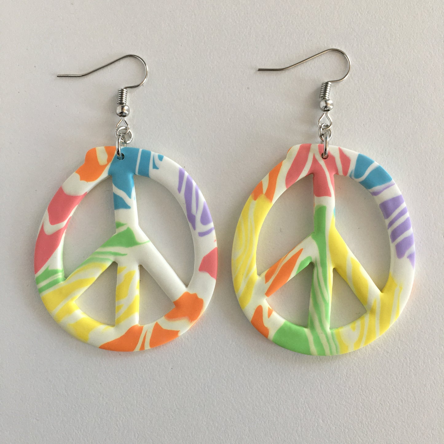 Rainbow Tie Dye Earrings