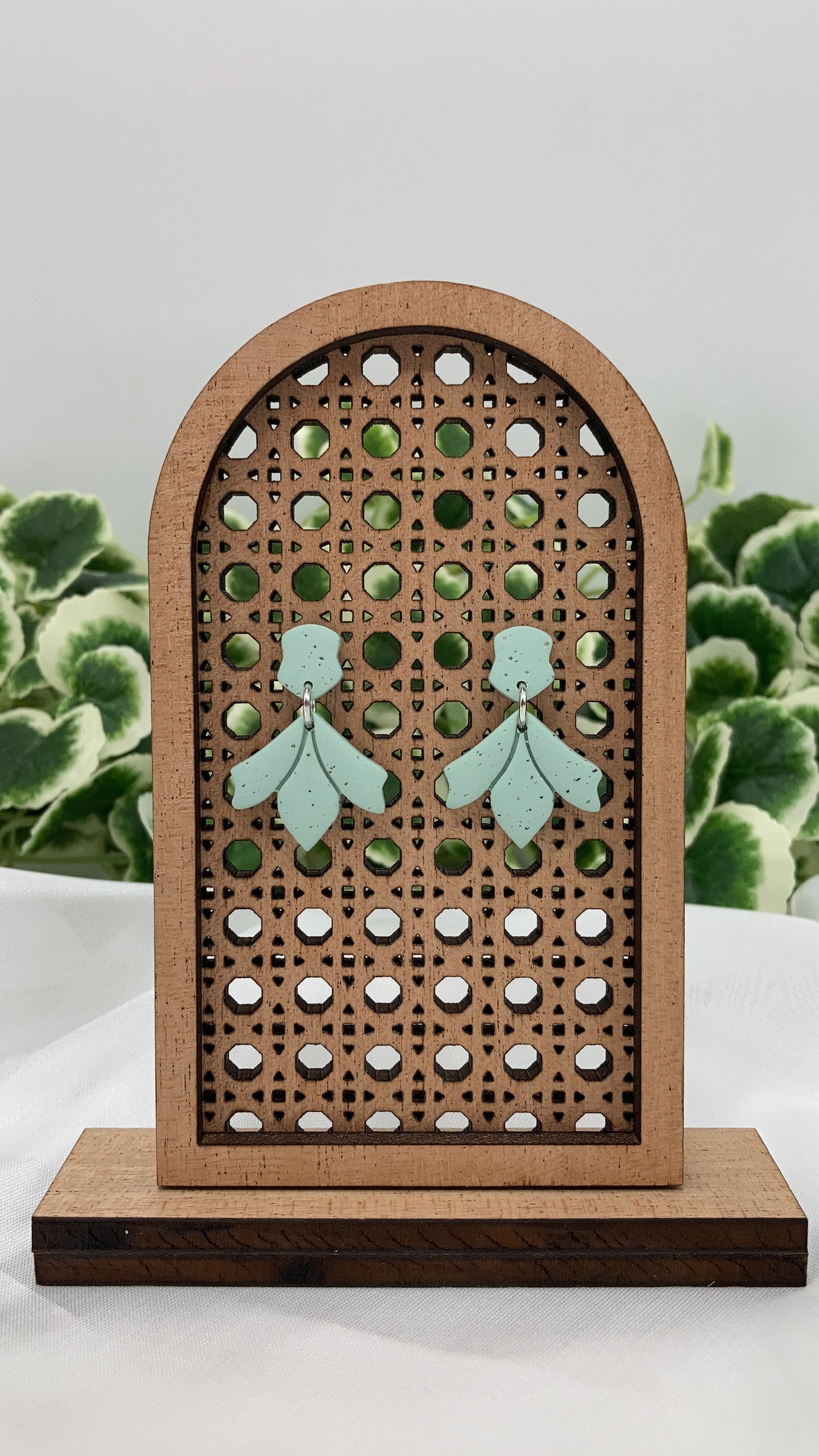 Elenore - Elegant Polymer Clay Statement Stud Dangles