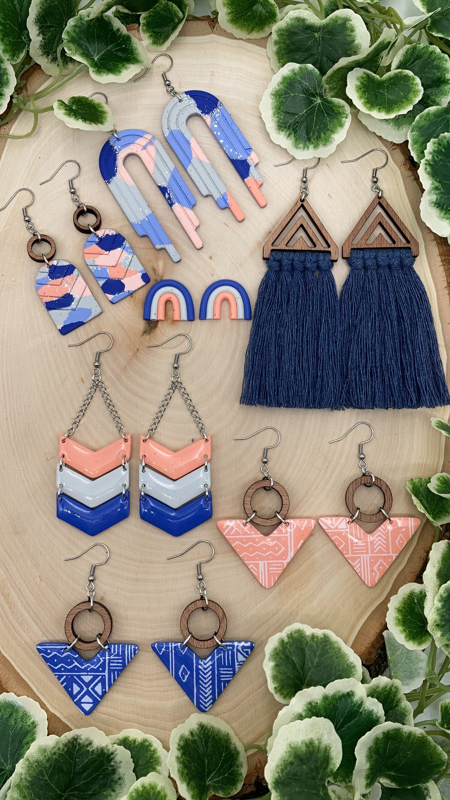 Chevron Macrame Dangles