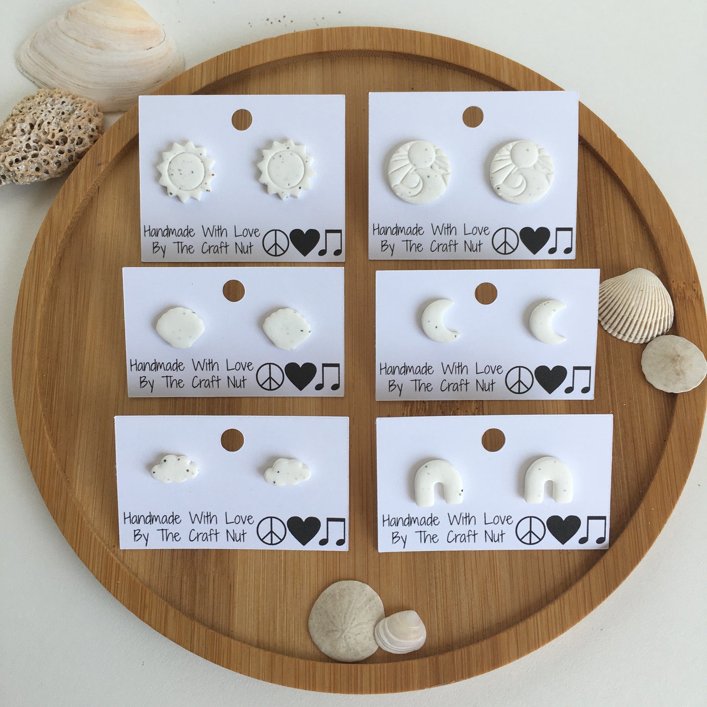 Mini Sea Shell Studs