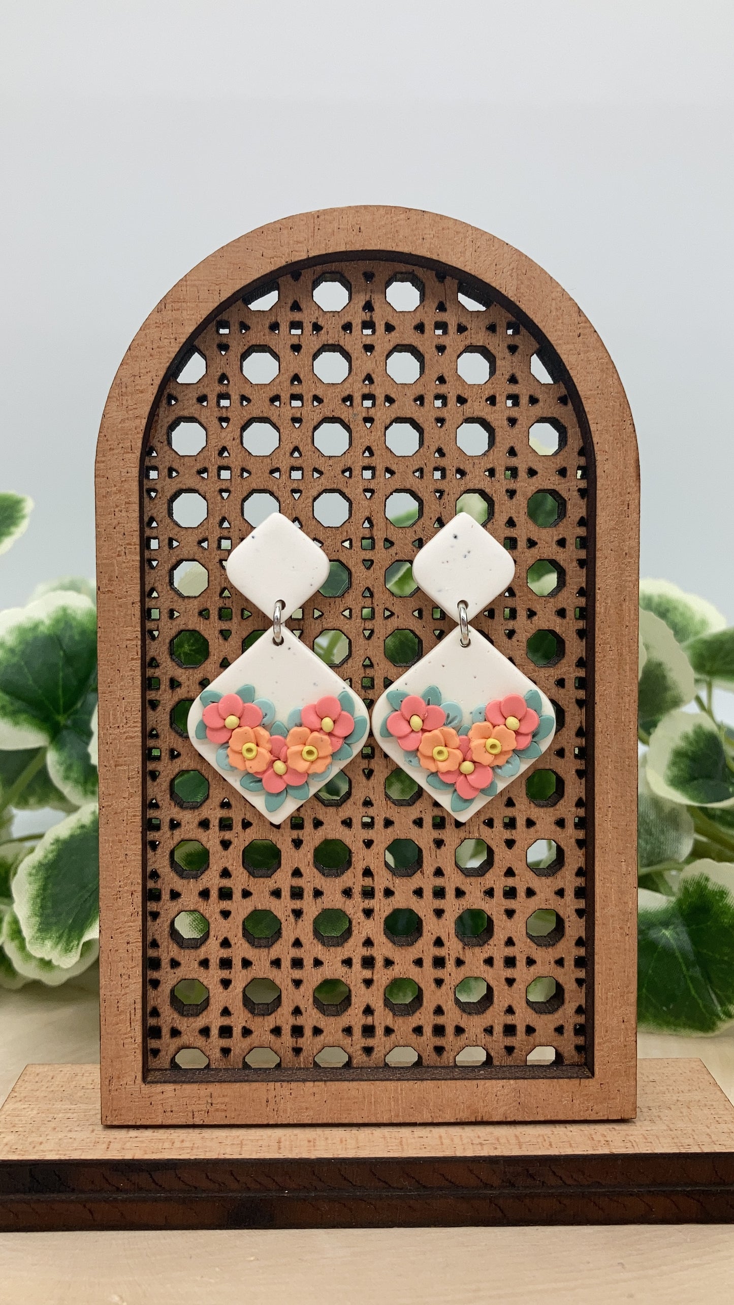Floral Stud Dangles