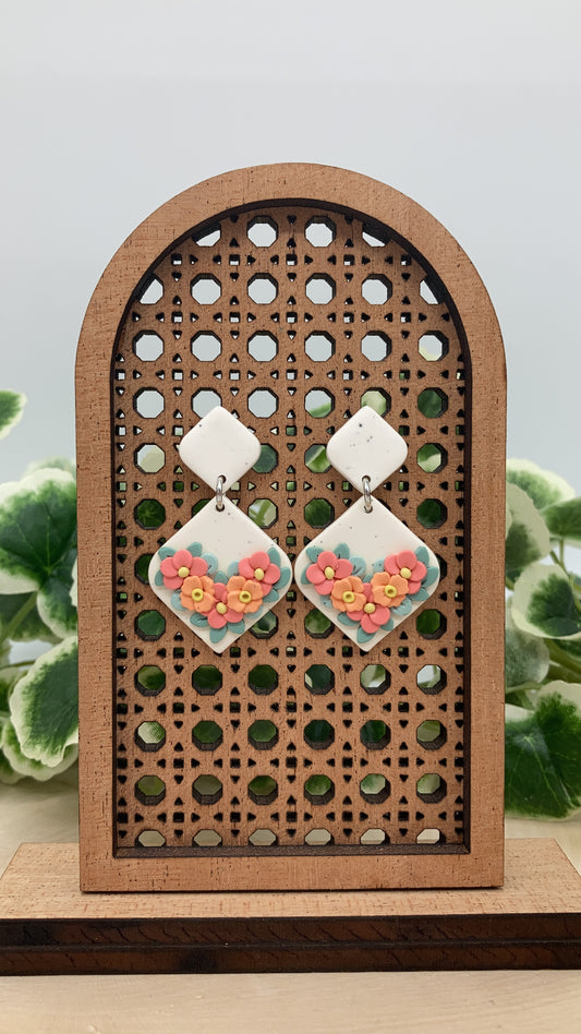 Floral Stud Dangles