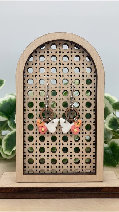 Mini Floral Butterfly Dangles