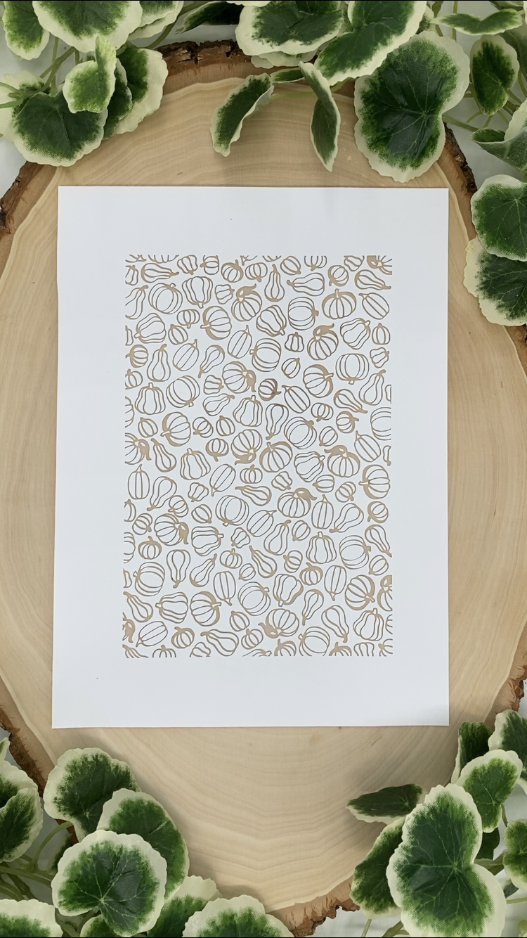 Pumpkin Silk Screen