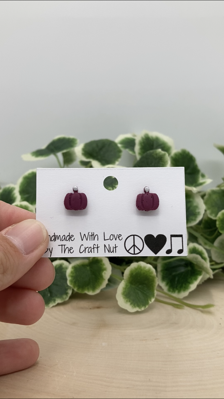 Mini Pumpkin Studs