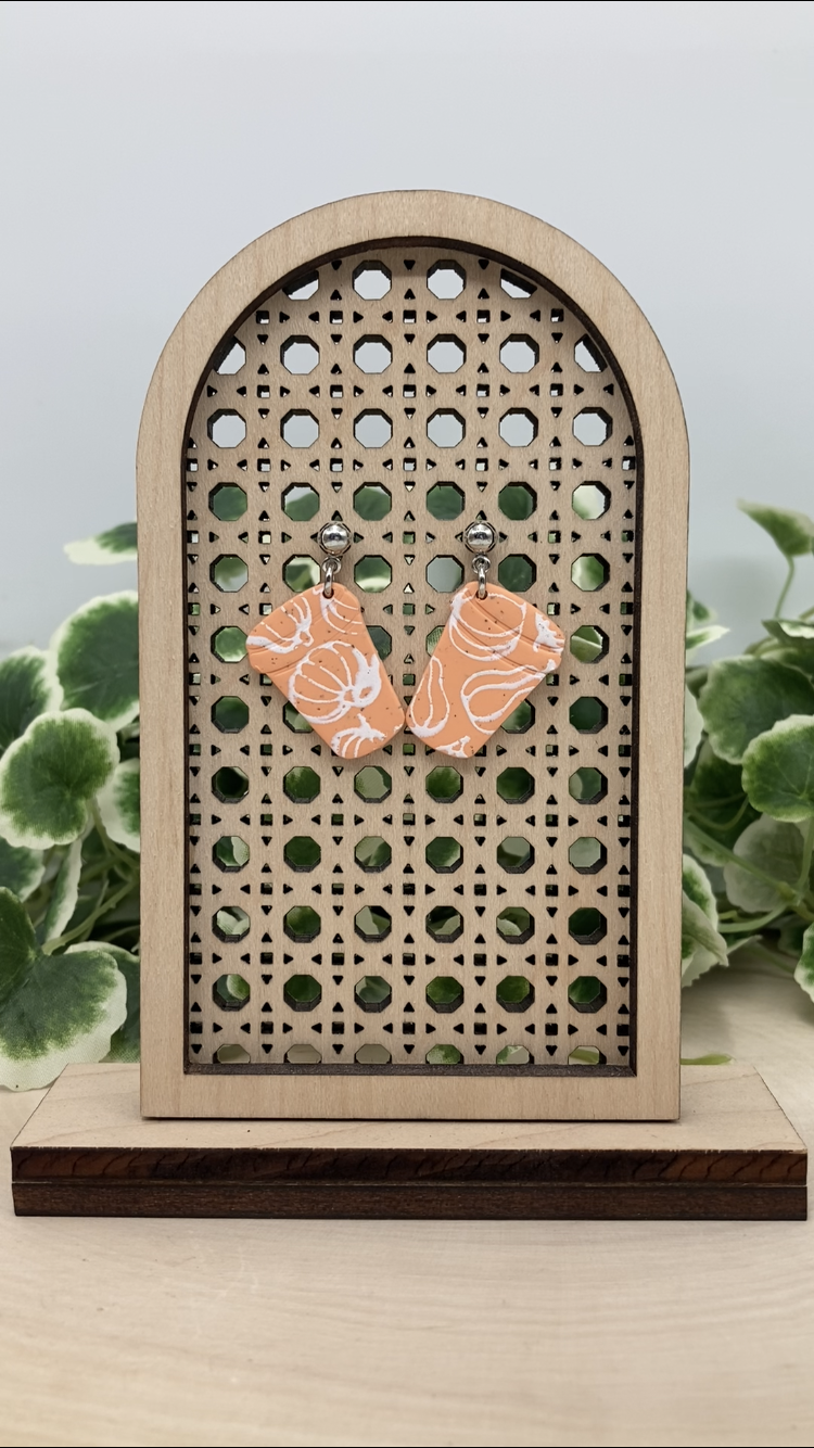Pumpkin Latte Stud Dangles