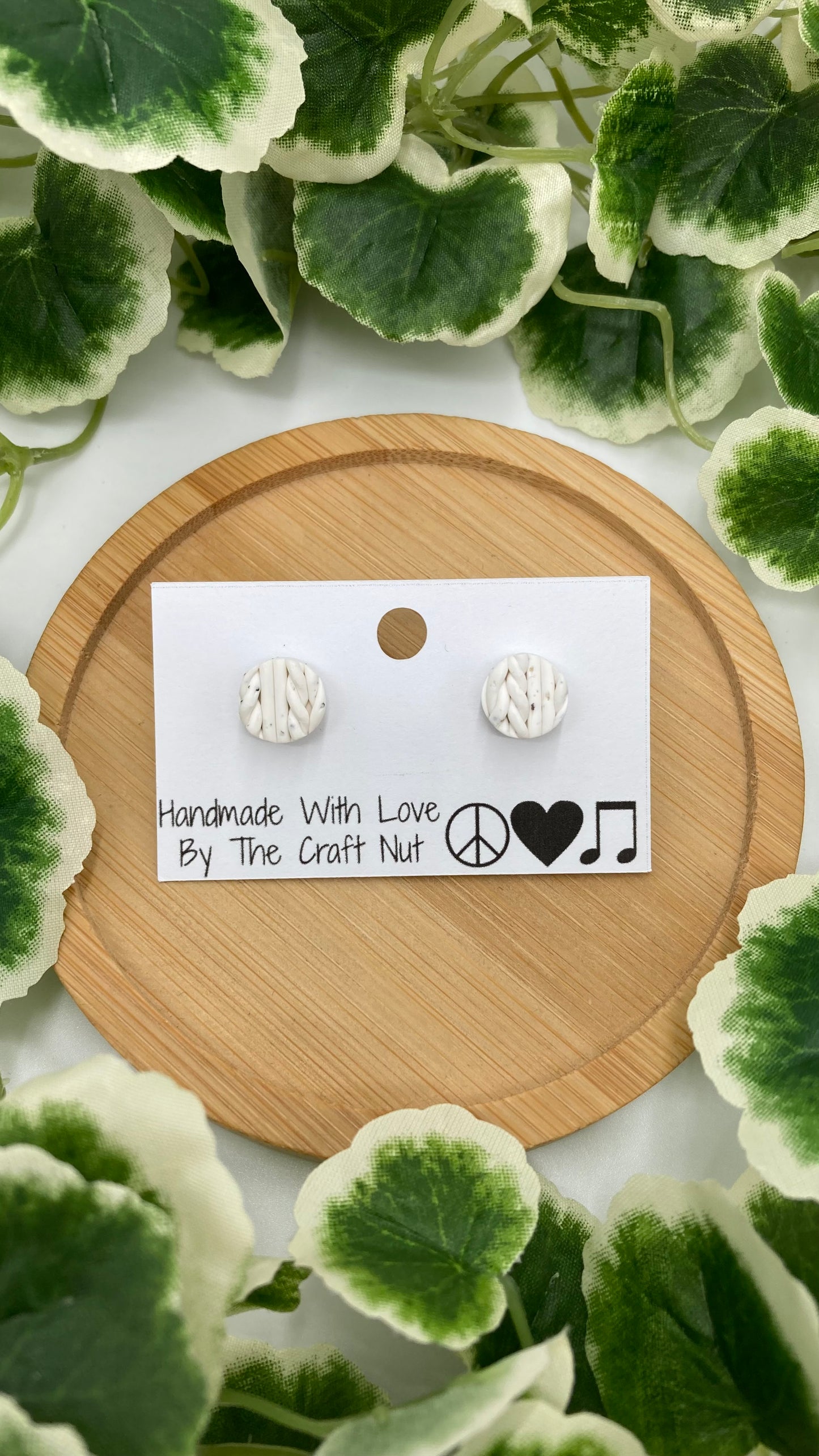 Marbled Knit Sweater Studs