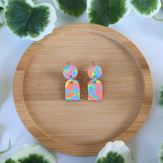 Mini Trippy Arch Stud Dangles