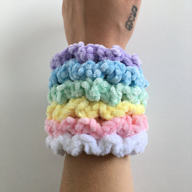 Crochet Velvet Scrunchies