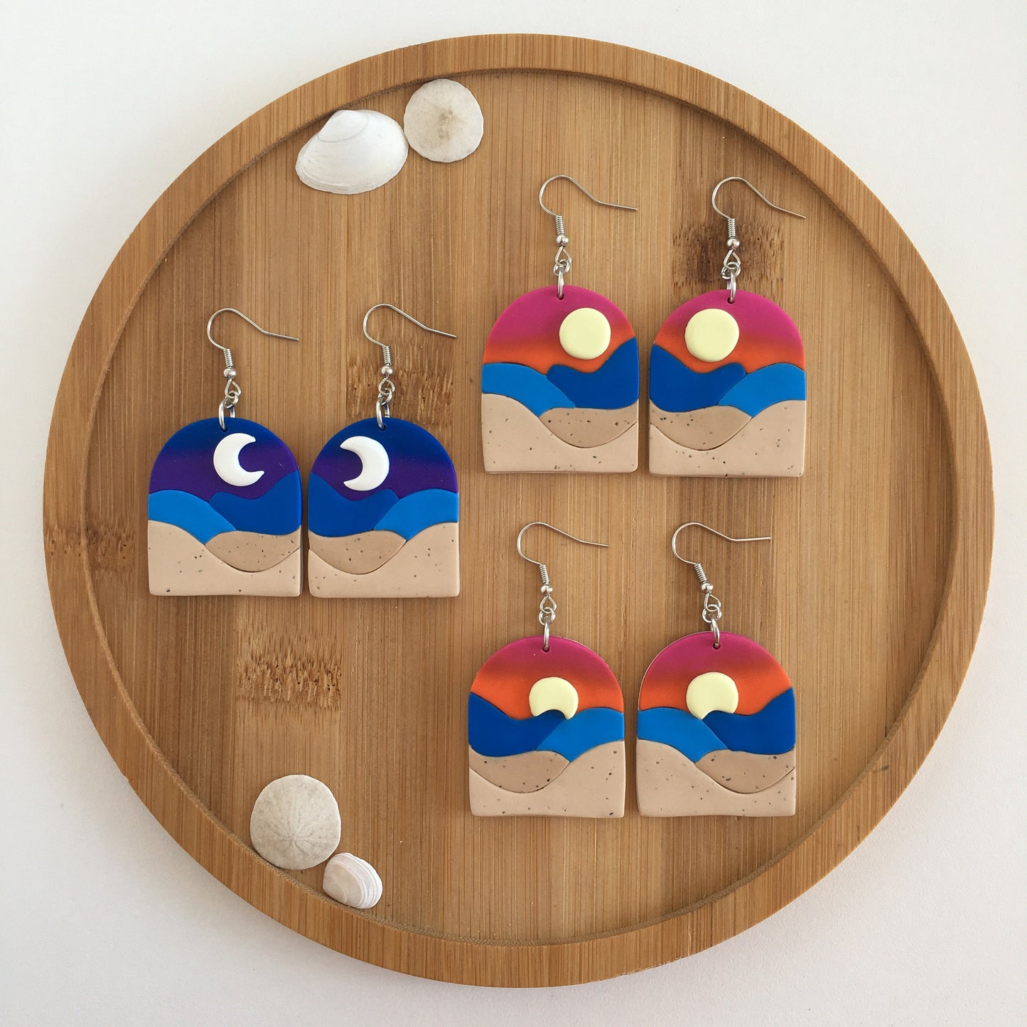 Sunset & Midnight Dangle Earrings