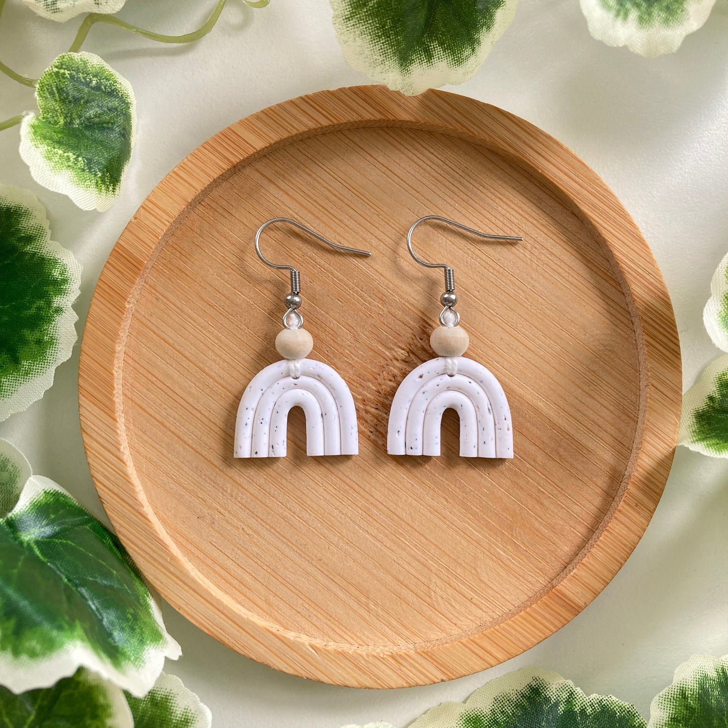 Mini Macrame Rainbow Earrings