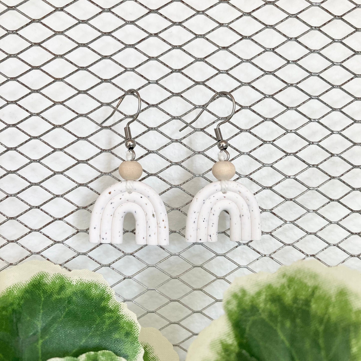 Mini Macrame Rainbow Earrings