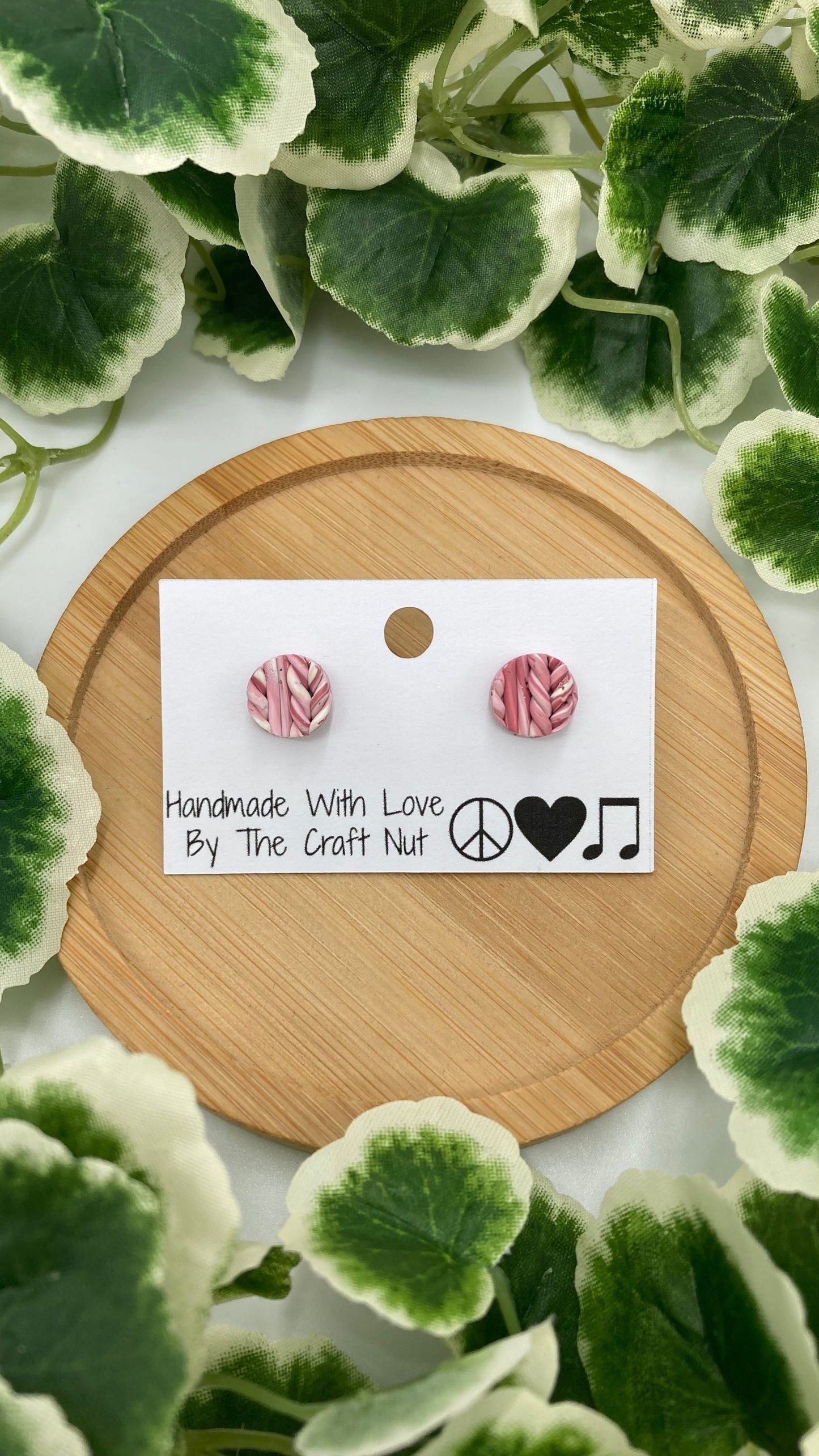 Marbled Knit Sweater Studs