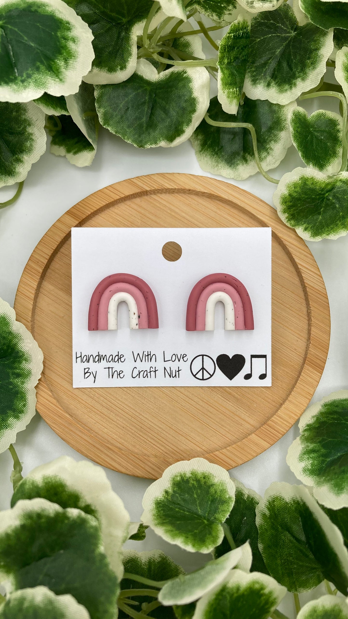 Mini Macrame Ombre Rainbow Studs