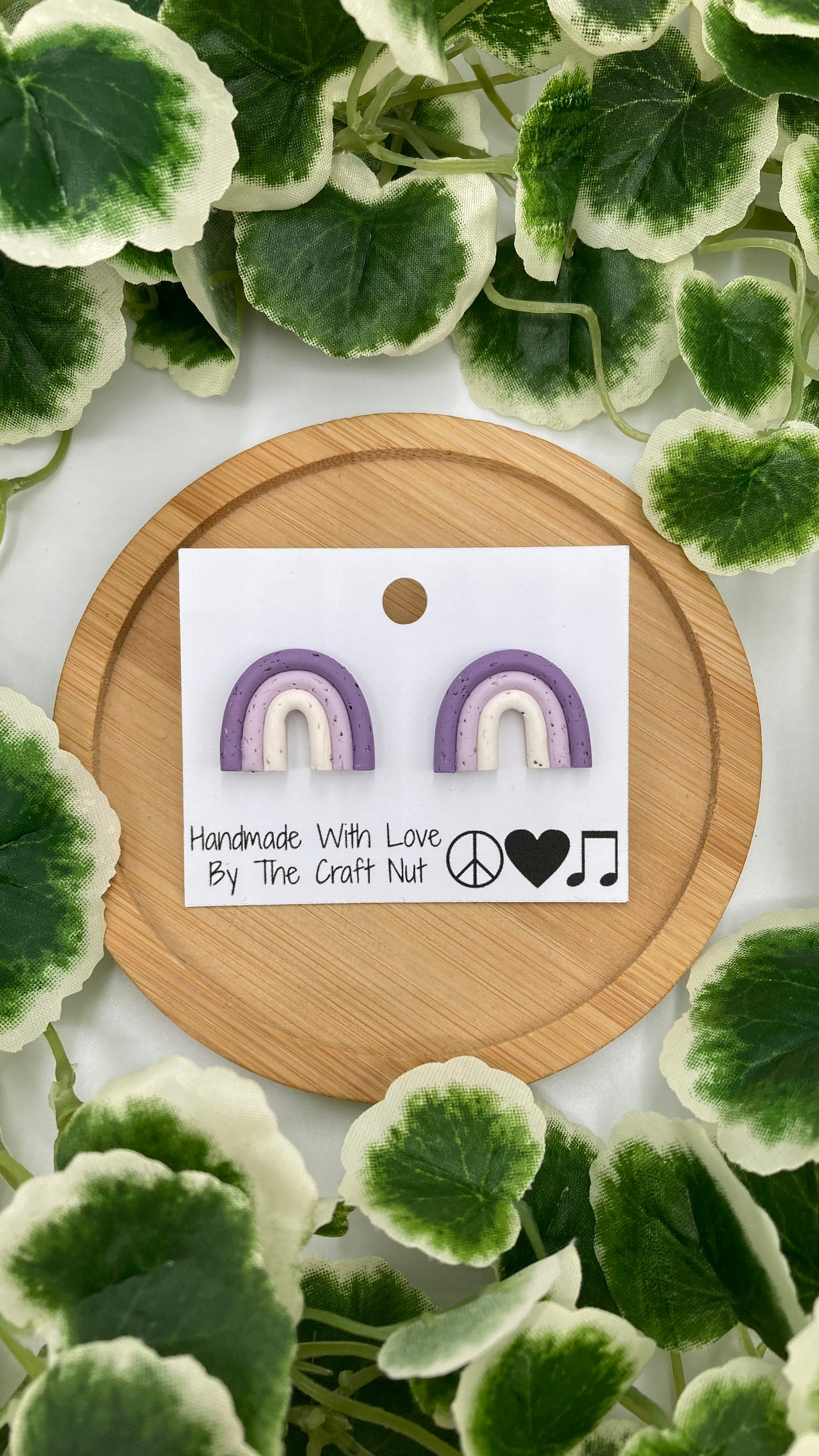 Mini Macrame Ombre Rainbow Studs