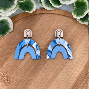 Double Rainbow With Wood Accent Studs