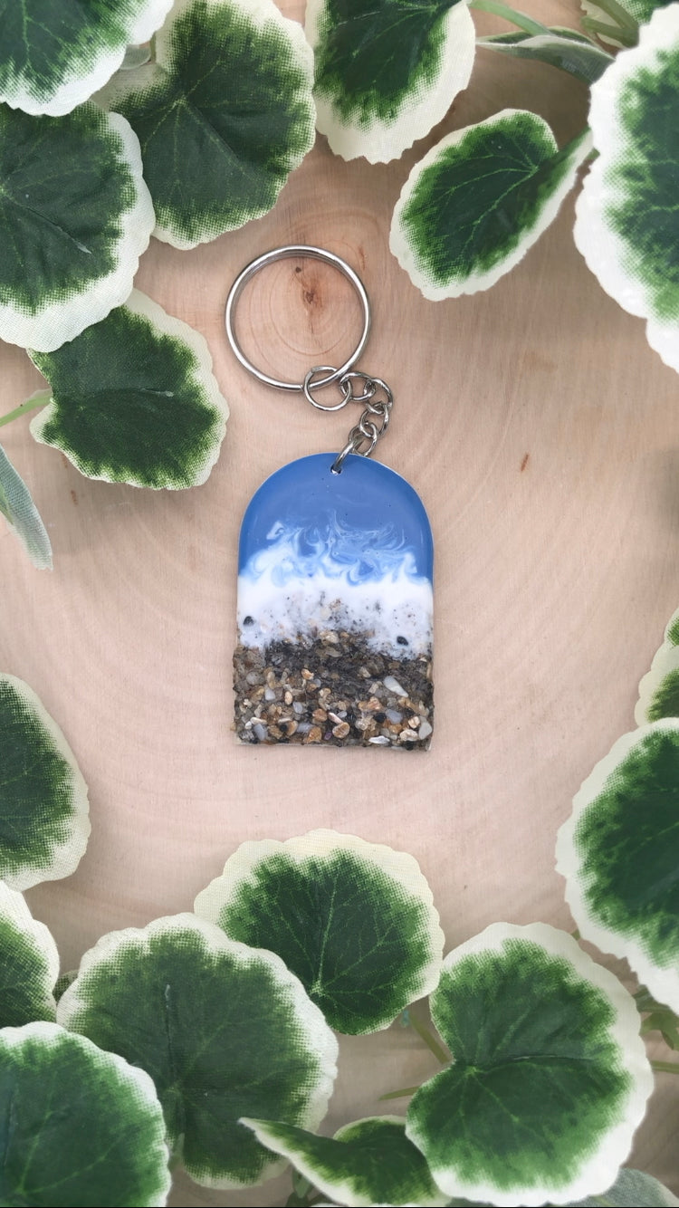 Beach Scene Keychain & Wall Hanging