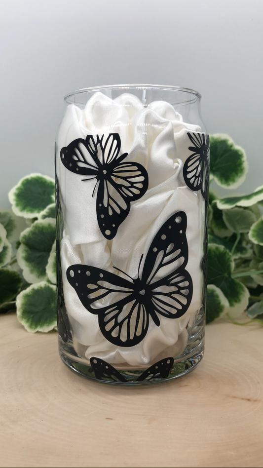 Butterfly Glass Can