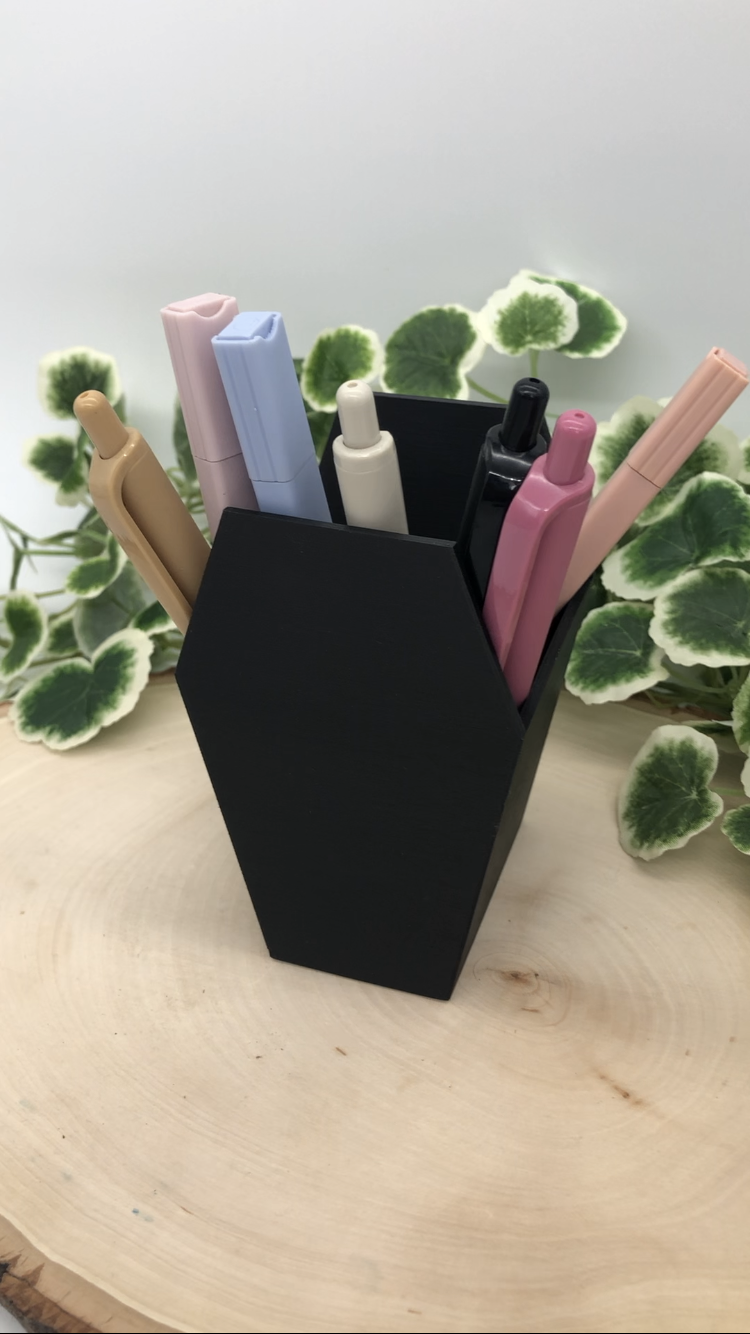 Coffin Pencil Holder