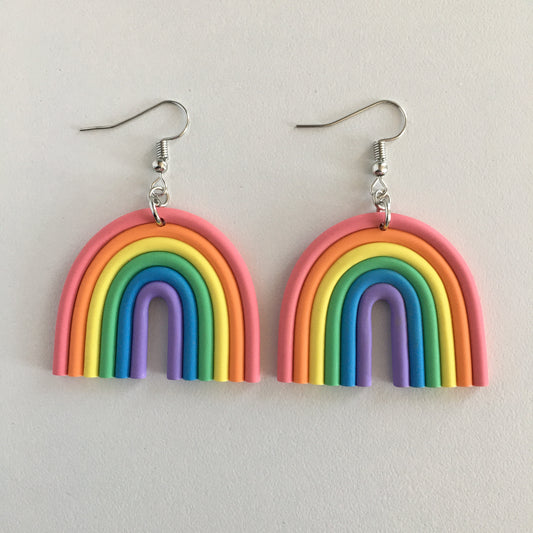 Rainbow Dangle Earrings