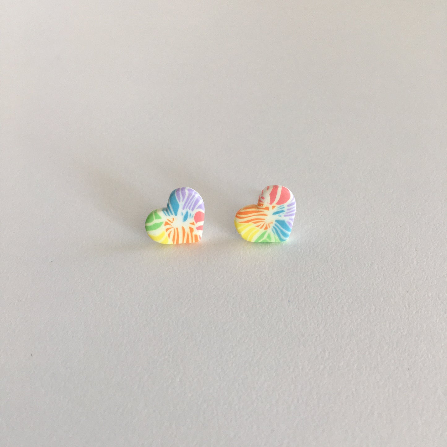 Rainbow Tie Dye Stud Earrings