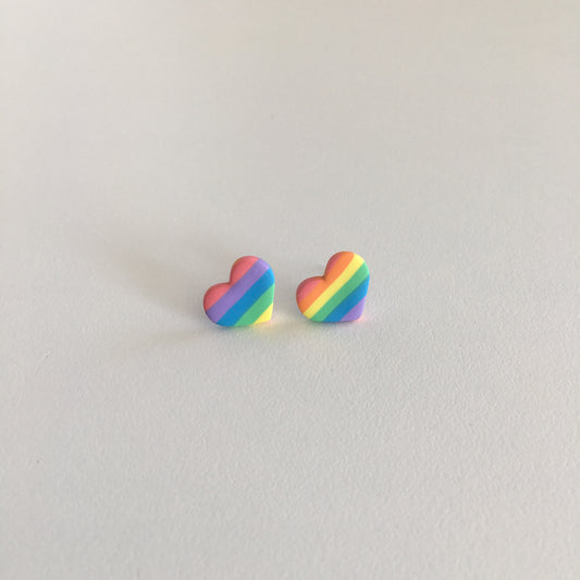 Rainbow Stripped Studs