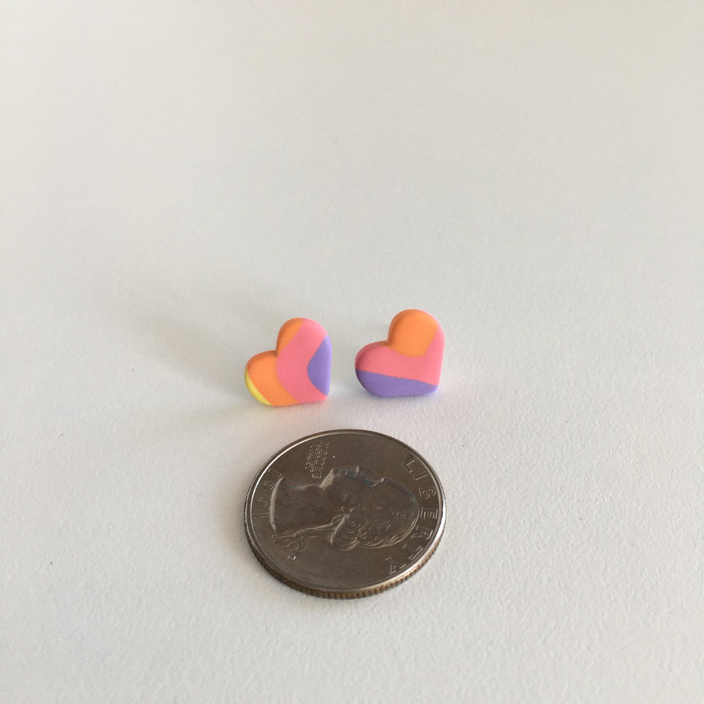 Rainbow Stripped Studs