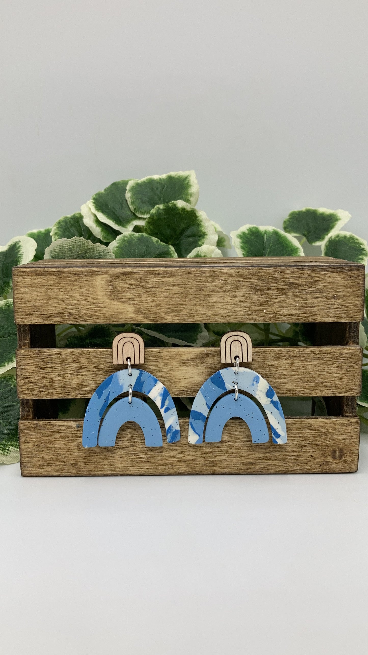 Double Rainbow With Wood Accent Studs