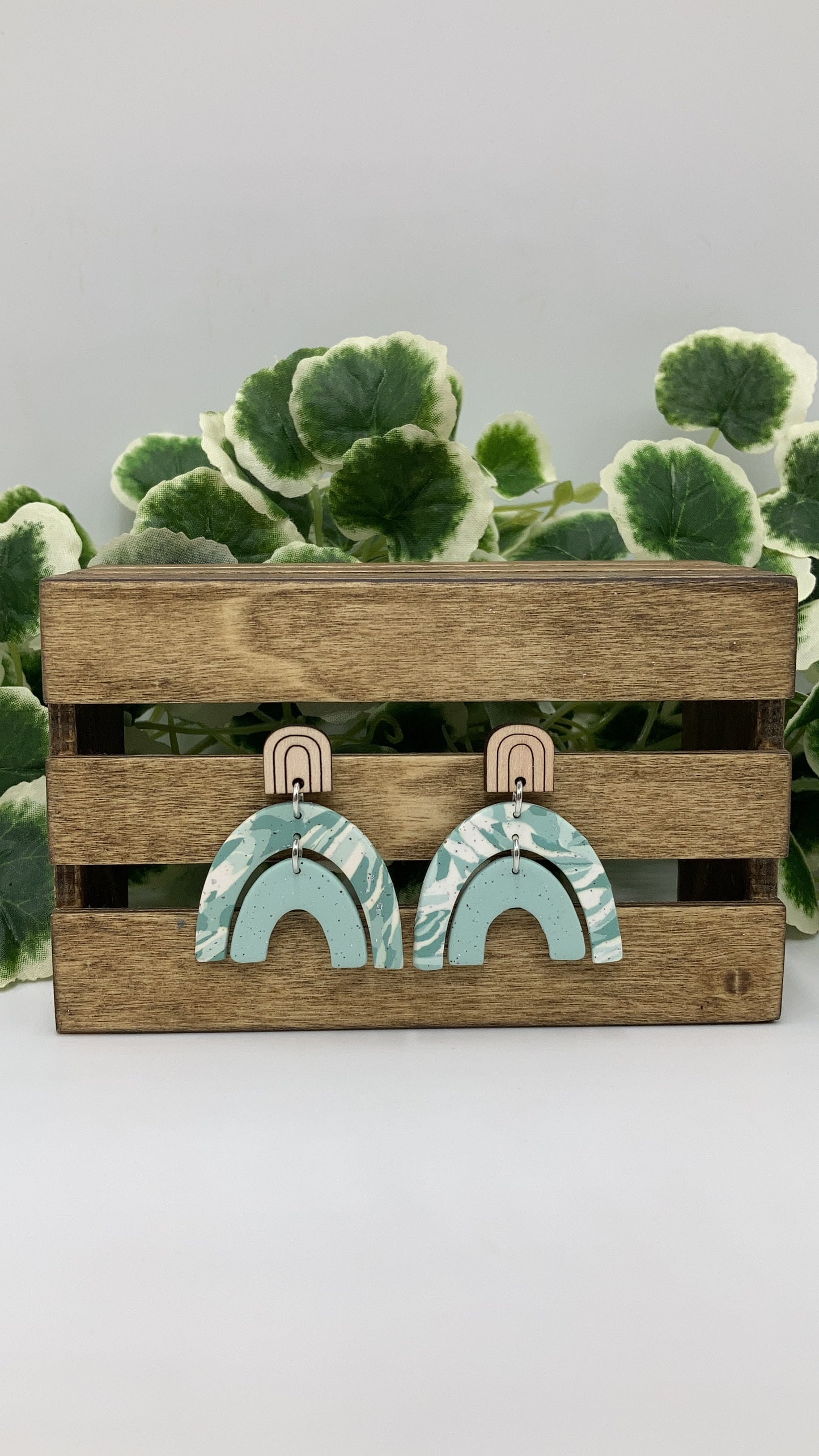 Double Rainbow With Wood Accent Studs