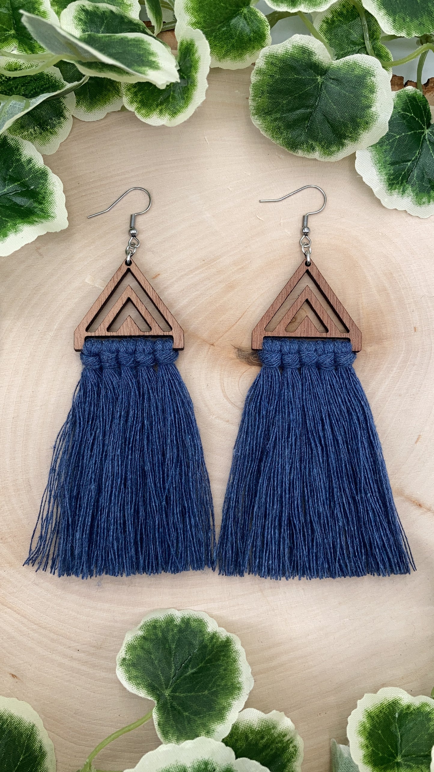 Chevron Macrame Dangles