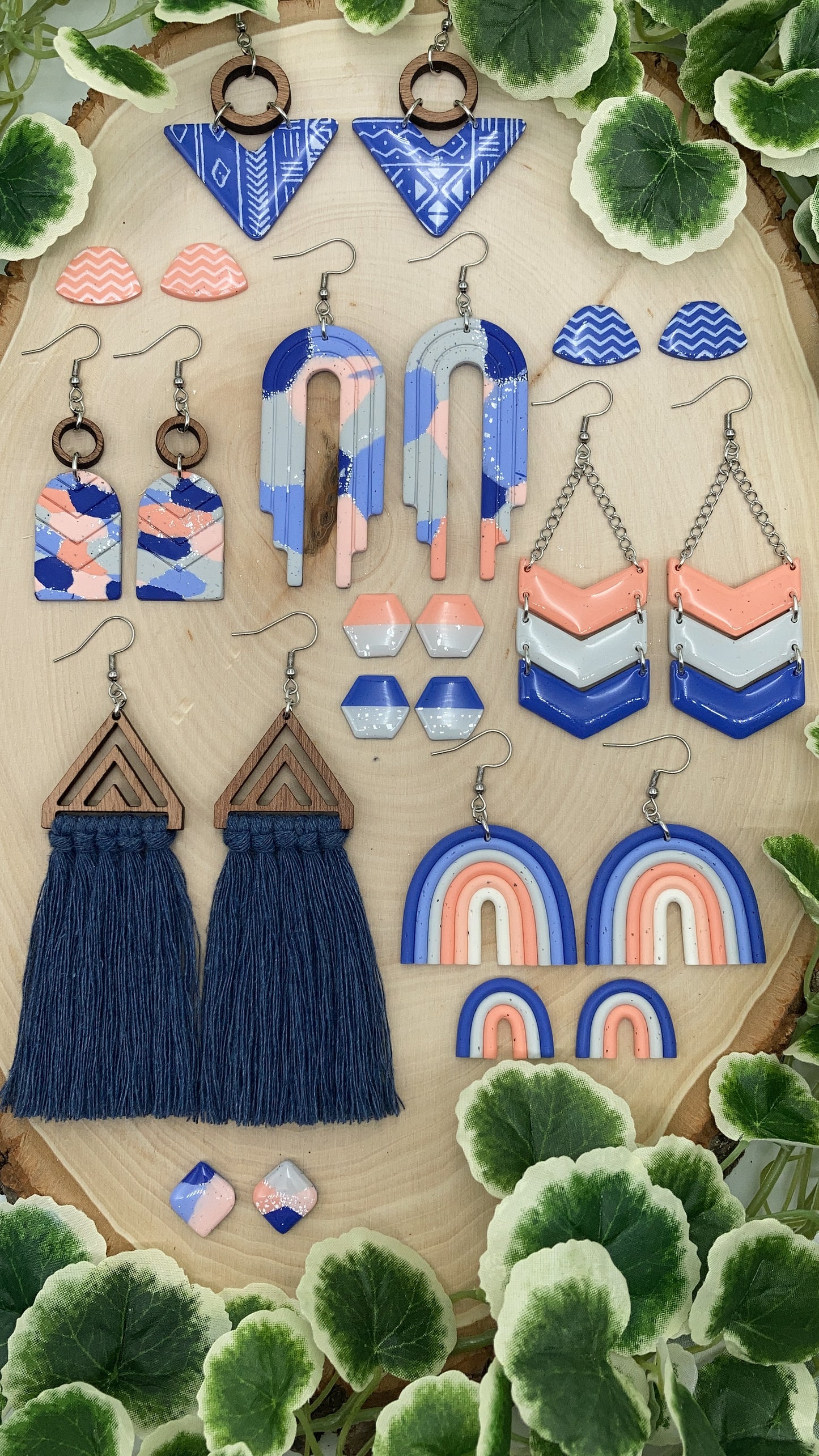 Chevron Macrame Dangles