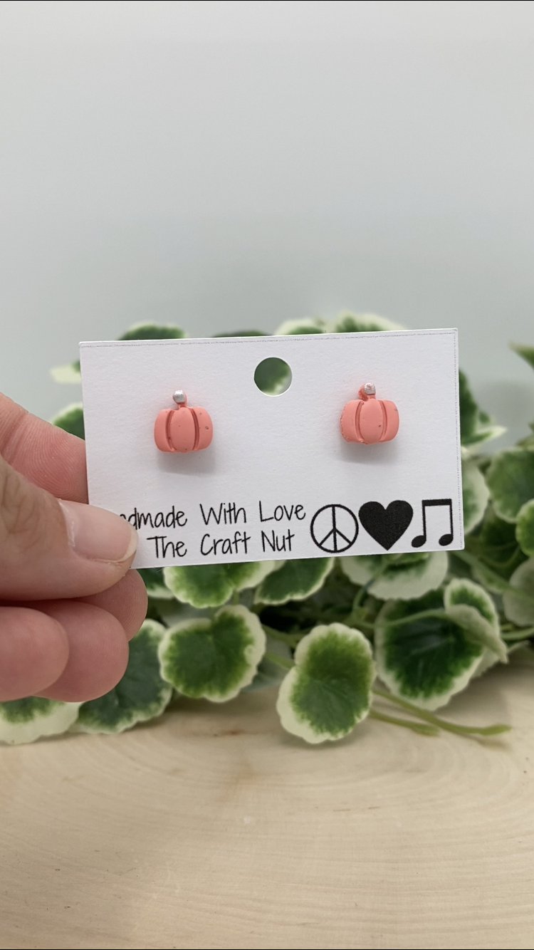 Mini Pumpkin Studs