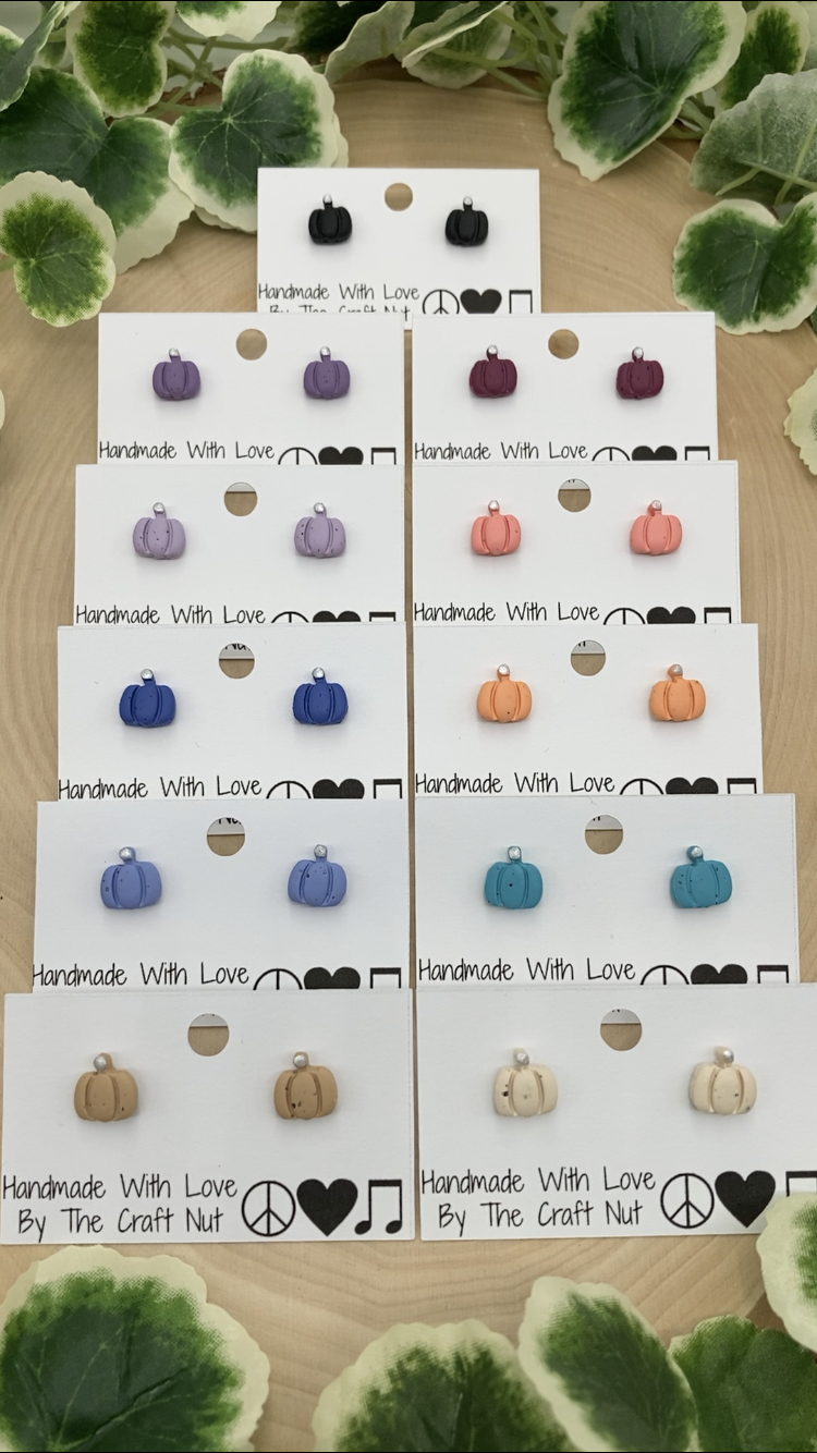 Mini Pumpkin Studs