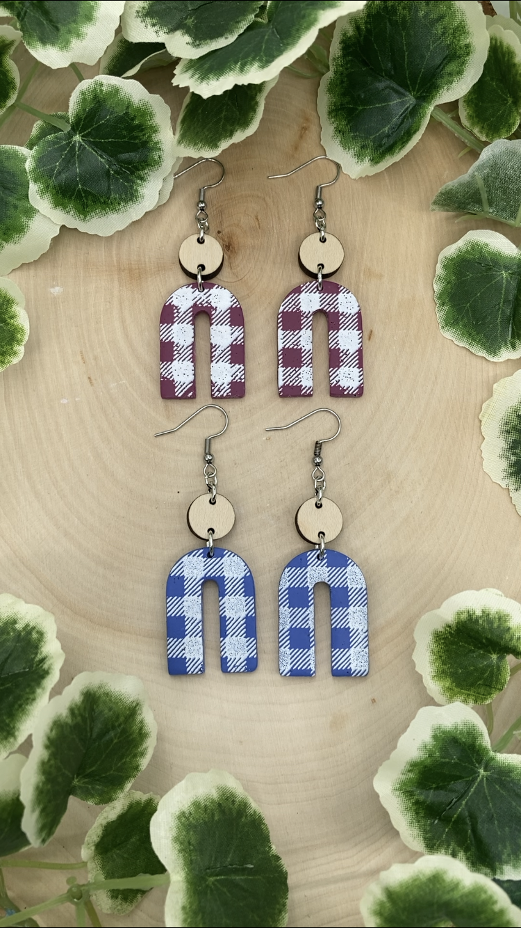 Fall Flannel/Plaid Dangles