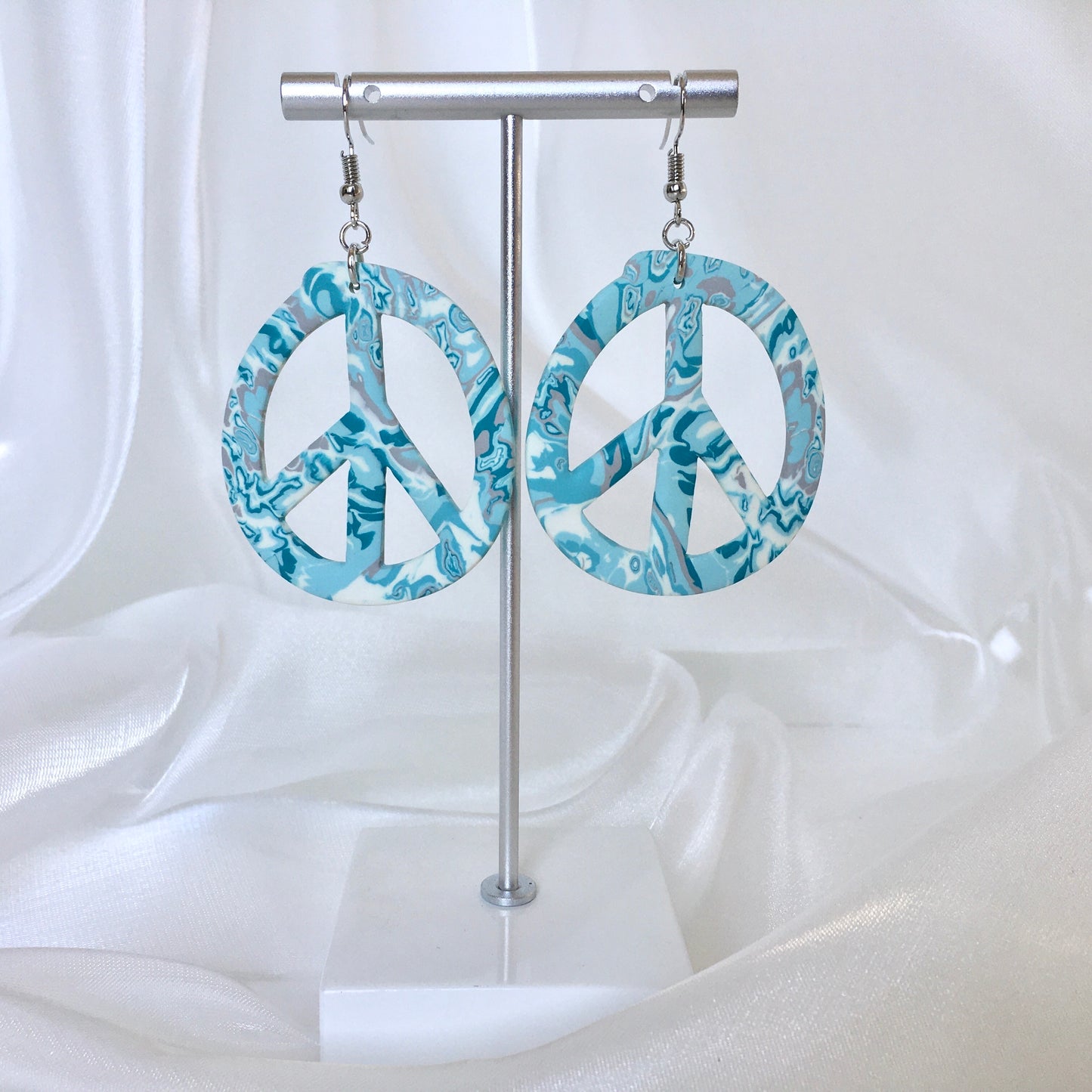 Peace Sign Dangle Earrings