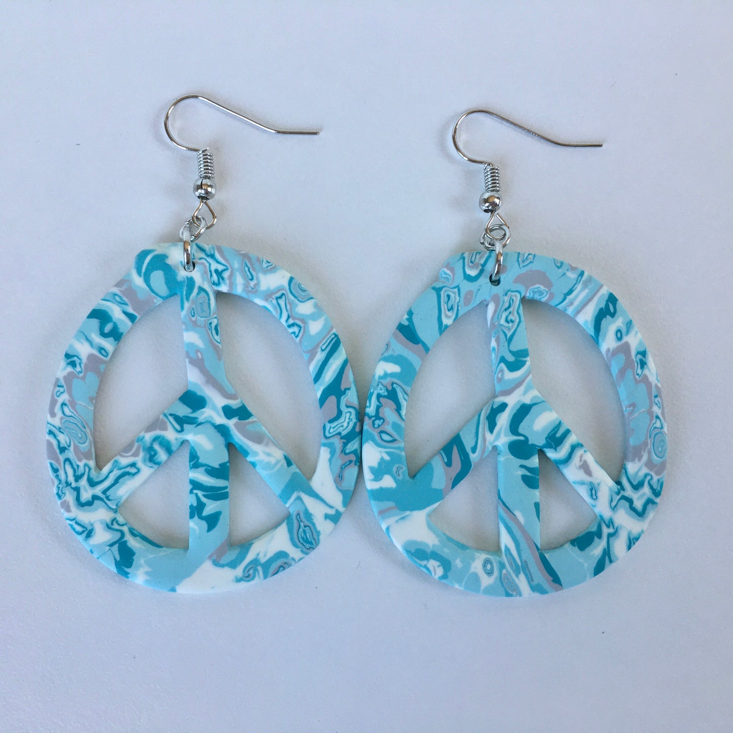 Peace Sign Dangle Earrings