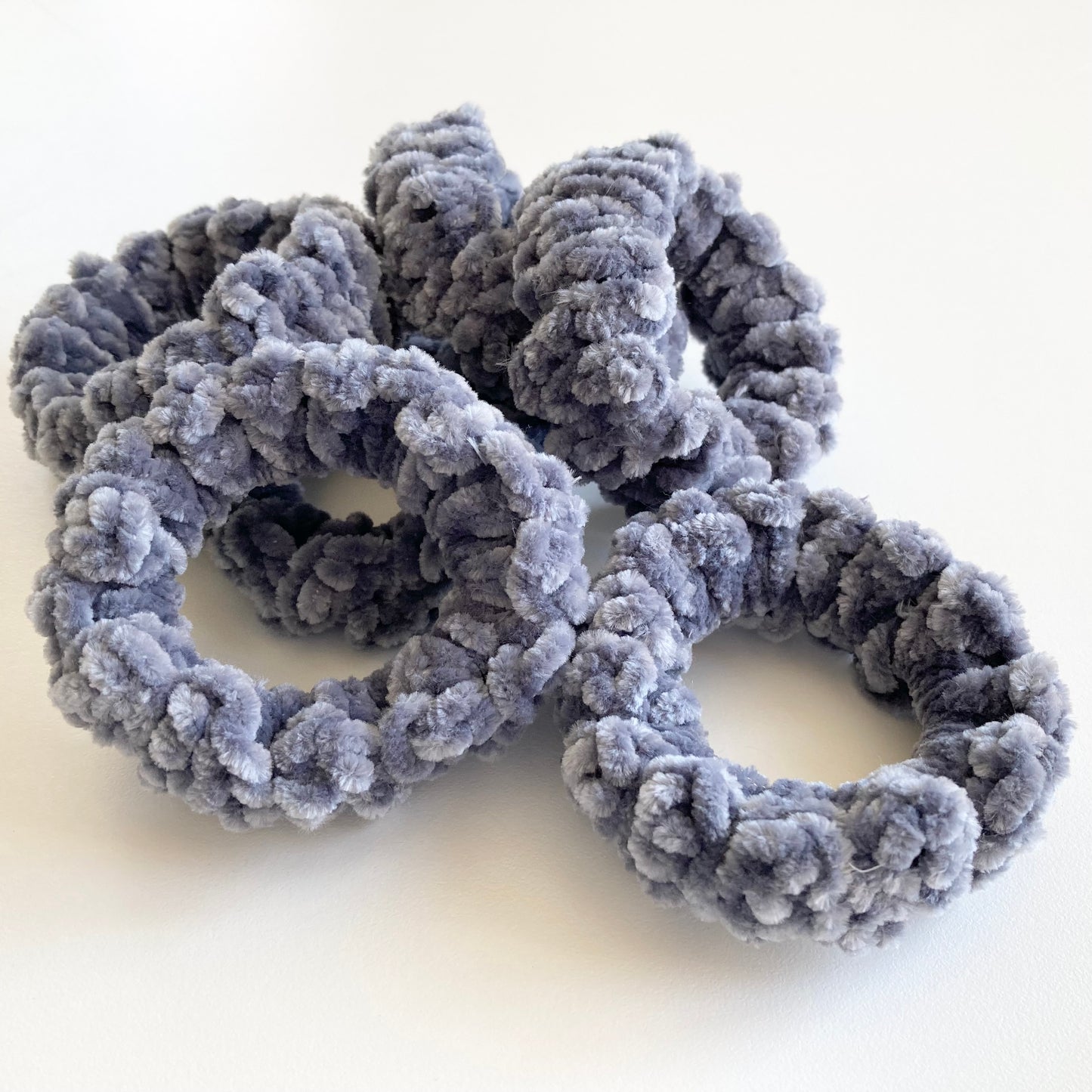 Crochet Velvet Scrunchies