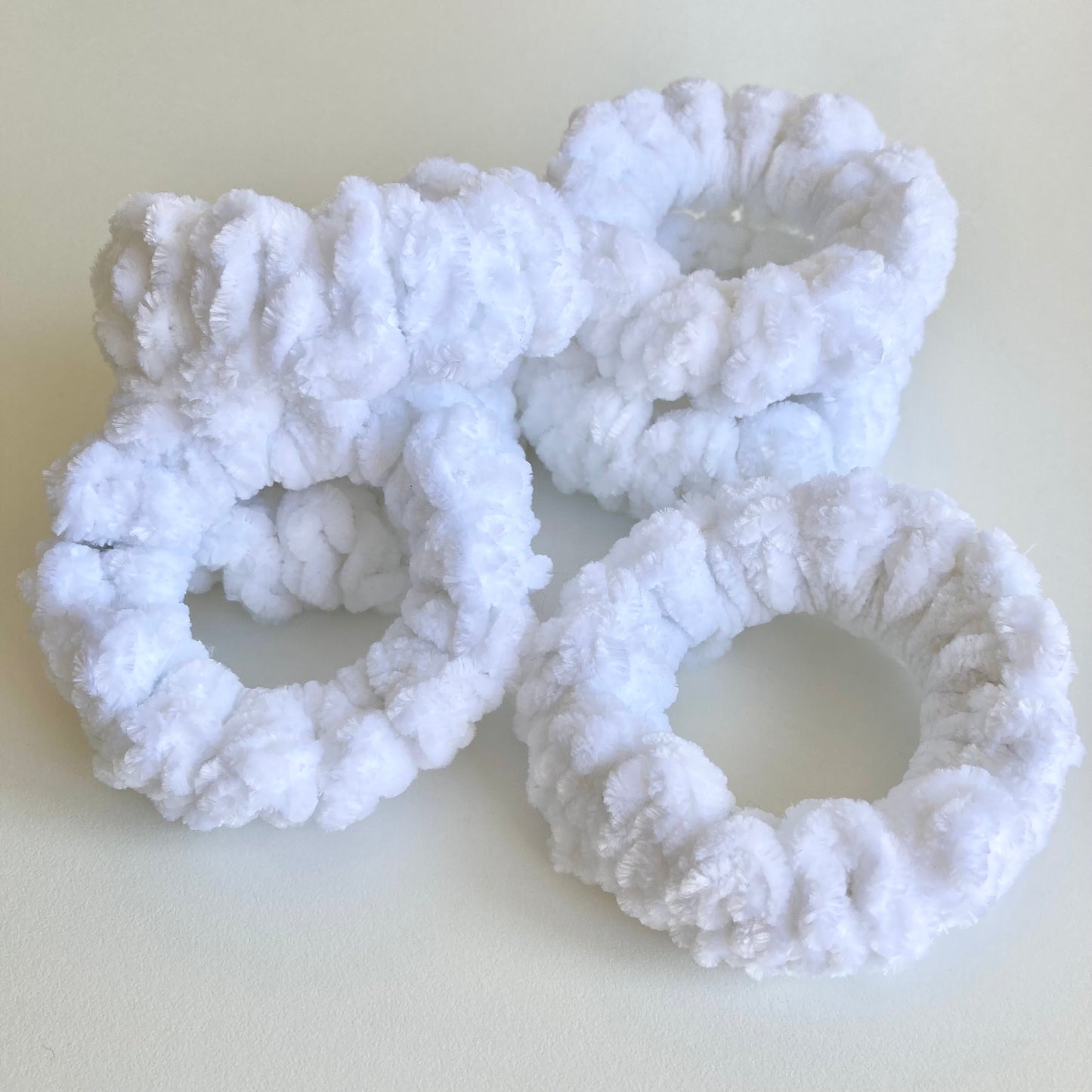 Crochet Velvet Scrunchies