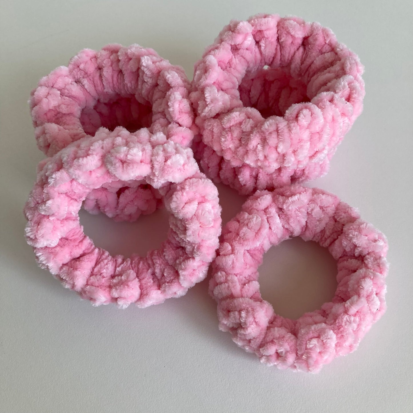 Crochet Velvet Scrunchies