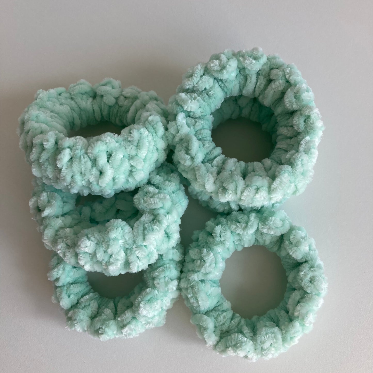 Crochet Velvet Scrunchies