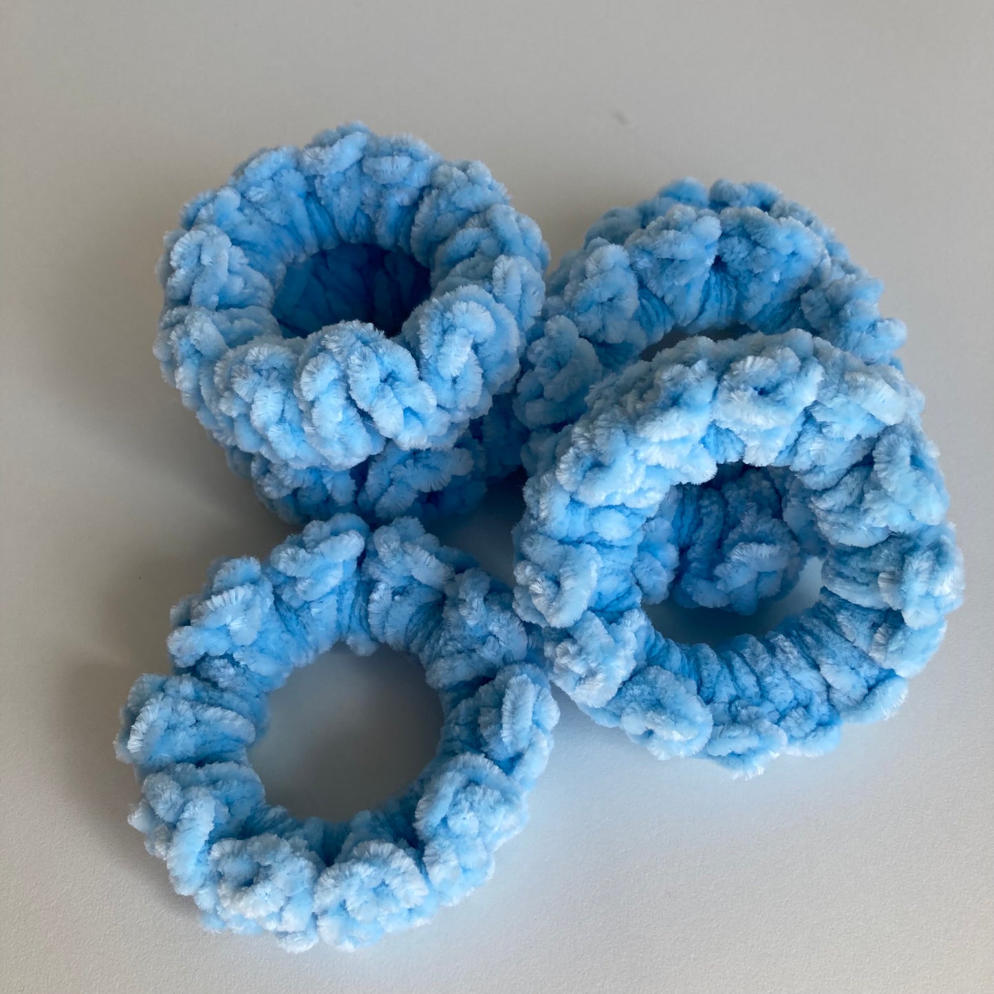 Crochet Velvet Scrunchies