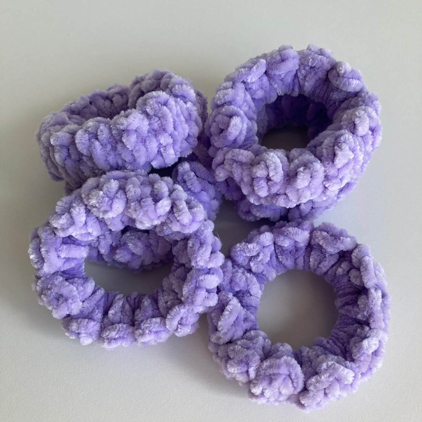 Crochet Velvet Scrunchies