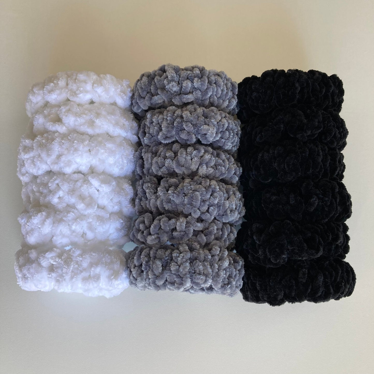 Crochet Velvet Scrunchies